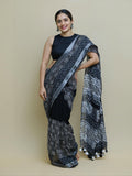 Elegant Black Ajrakh Design Saree for Everyday & Festive Wear